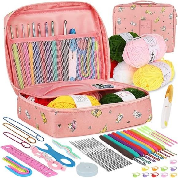 Crochet Kit for Beginners Adults, Crochet Kits Include Yarn, 59pcs Crochet Kit - Picture 7 of 7